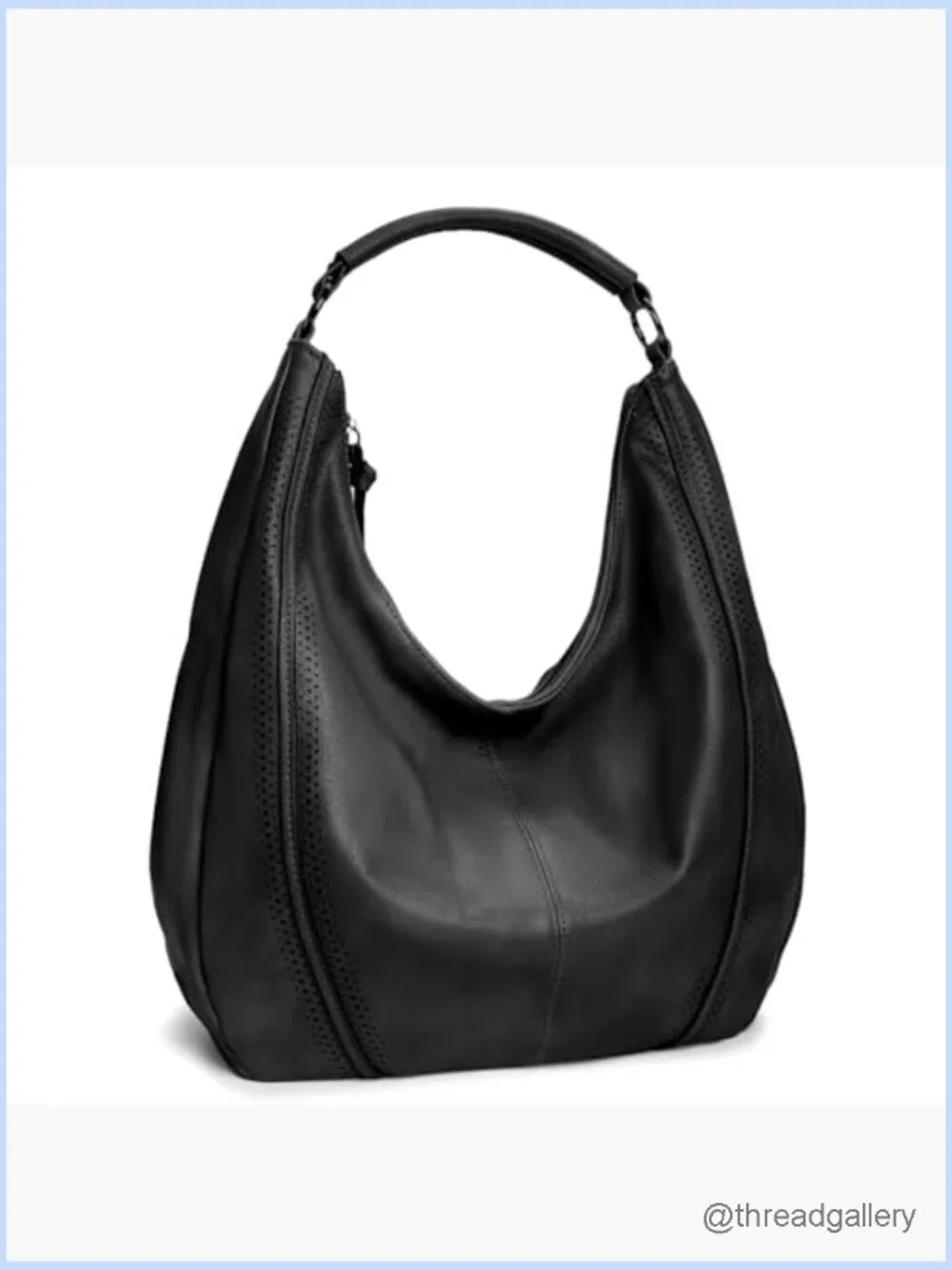 Vegan Leather Hobo Shoulder Bag Tote Crossbody Purse Large Capacity Work Travel